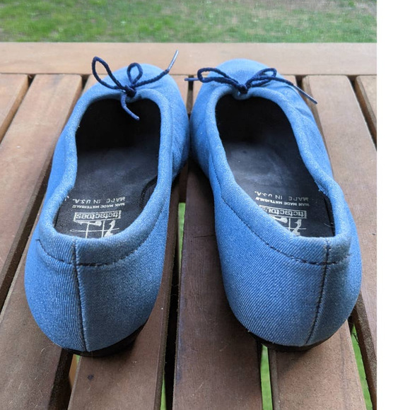 TicTacToes canvas blue ballet flats Size 9 - Picture 5 of 6